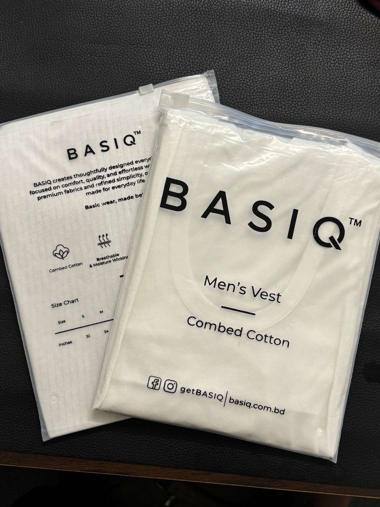 BASIQ Men’s Undershirt – 100% Combed Cotton