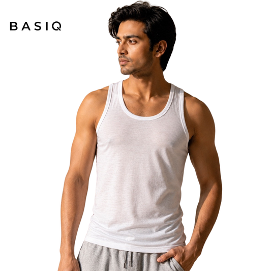 BASIQ Men’s vest (3 Pack) – 100% Combed Cotton (Copy)