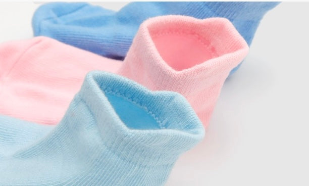 BASIQ First Steps Anti-Slip Combed Cotton Baby Socks solid 6 Colors