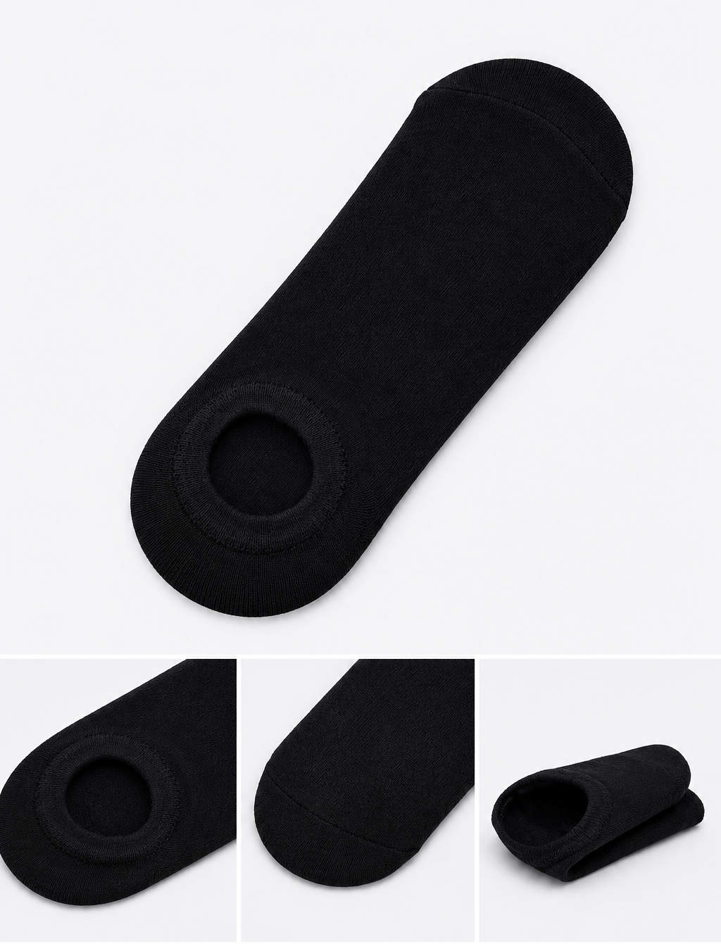 BASIQ No show Solids Premium Combed cotton socks