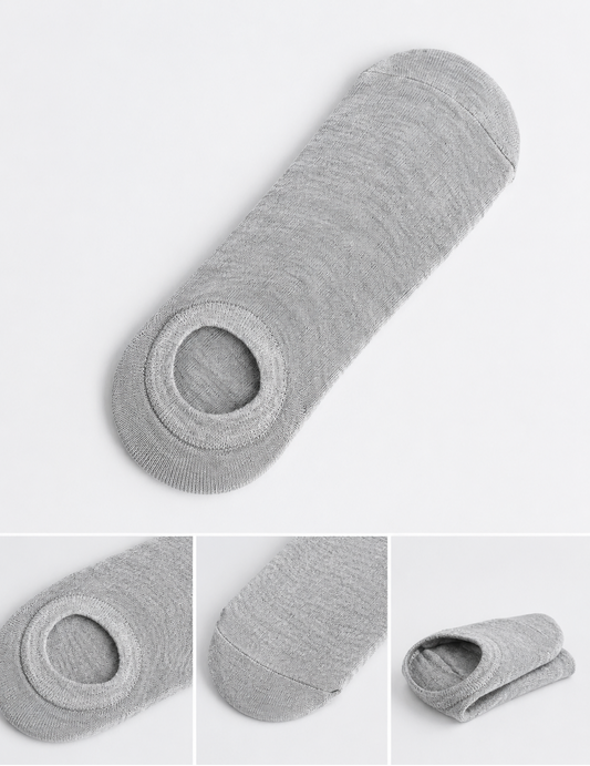 BASIQ No show Solids Premium Combed cotton socks