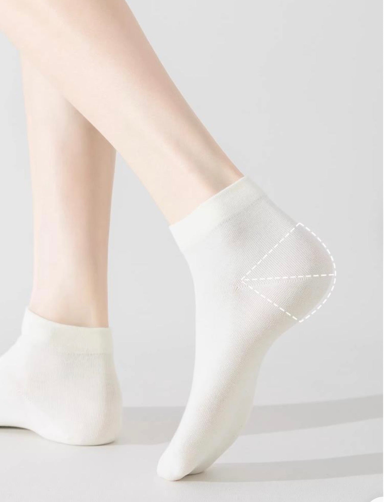 BASIQ Women's Anti-bacterial Combed cotton ankle solid socks - Antibacterial, antiodour, seamless design low cut socks