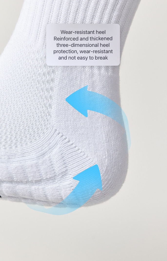 BASIQ Performance Cushioned Crew Socks - Unisex