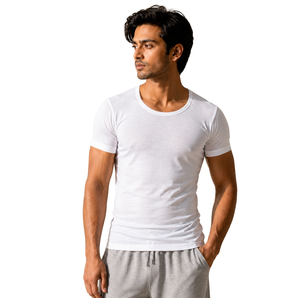 BASIQ Men’s Undershirt – 100% Combed Cotton