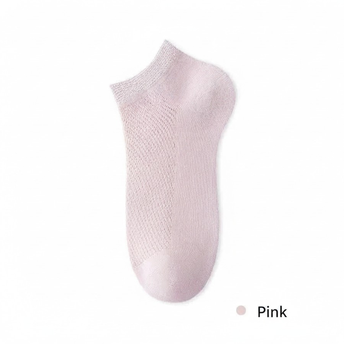 BASIQ Women's AirMesh 95% Combed cotton Ankle solid socks - anti odour, sweat absorbant, seamless, low cut socks