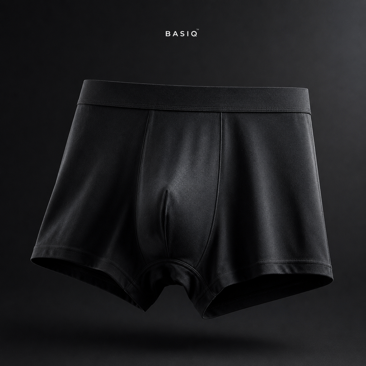 BASIQ Men's Modal Stretch Boxer Brief - Black