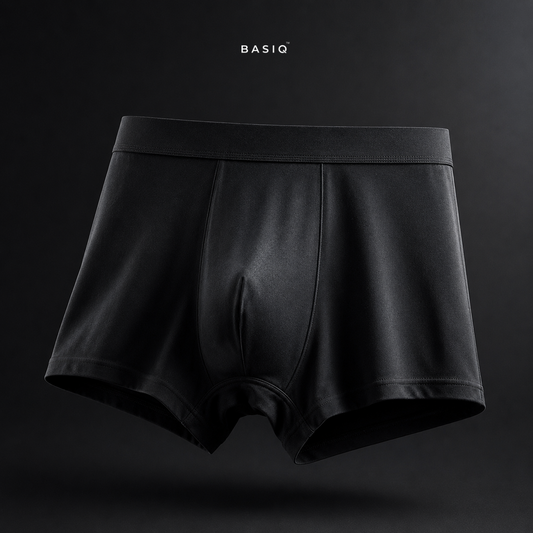 BASIQ Men's Modal Stretch Boxer Brief - Black
