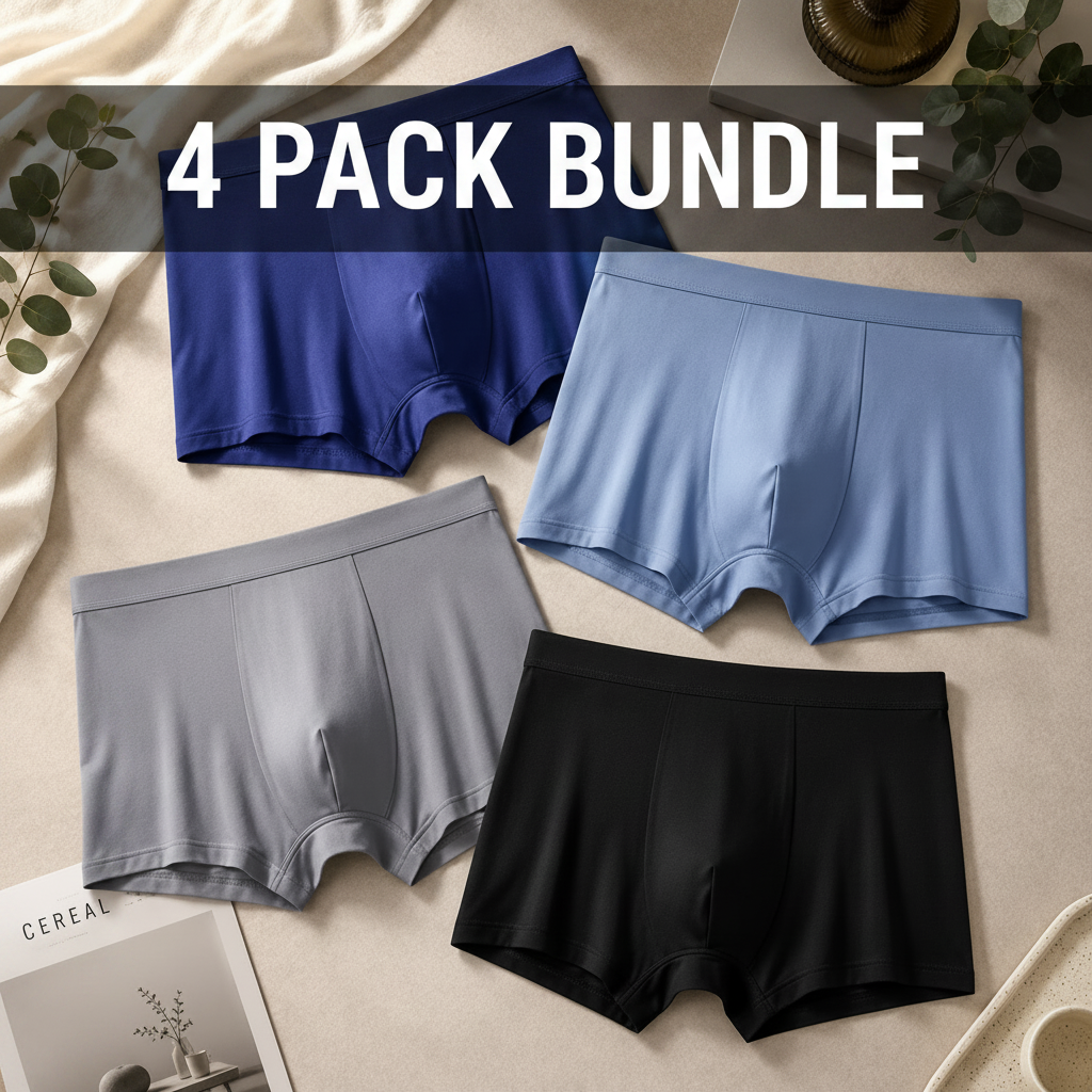 4 Pack Bundle: BASIQ Modal Stretch Underwear Brief