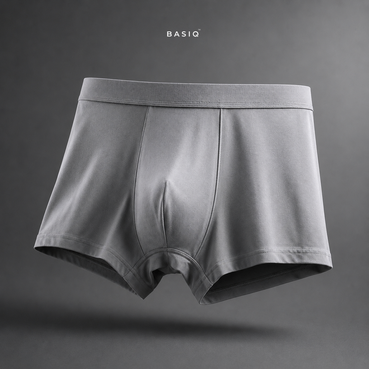 BASIQ Men's Modal Stretch Boxer Brief - Grey