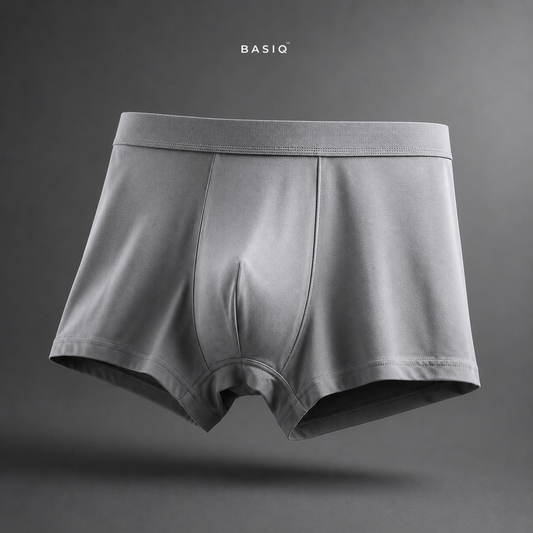 BASIQ Men's Modal Stretch Boxer Brief - Grey