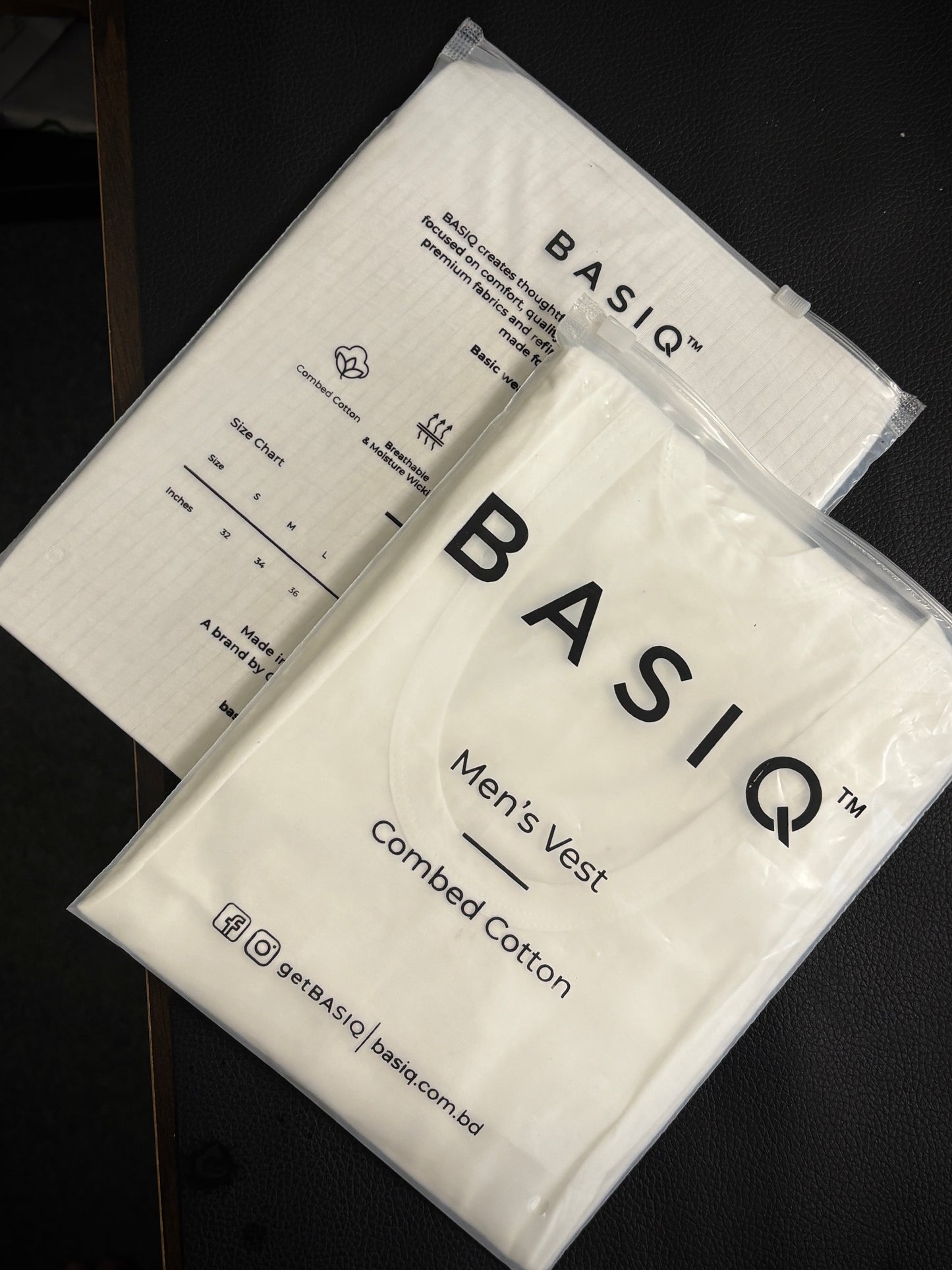 BASIQ Men’s Vest – 100% Combed Cotton | Soft & Breathable Everyday Essential