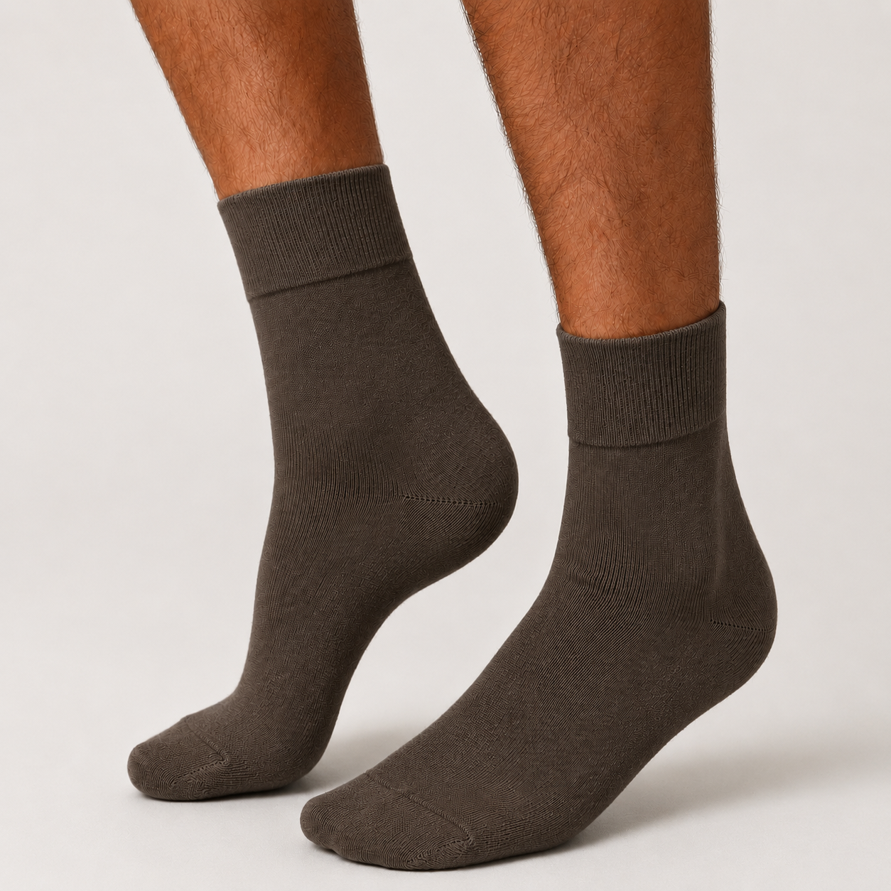 BASIQ Premium Antibacterial & Deodorant plain Cotton Solid Crew Socks