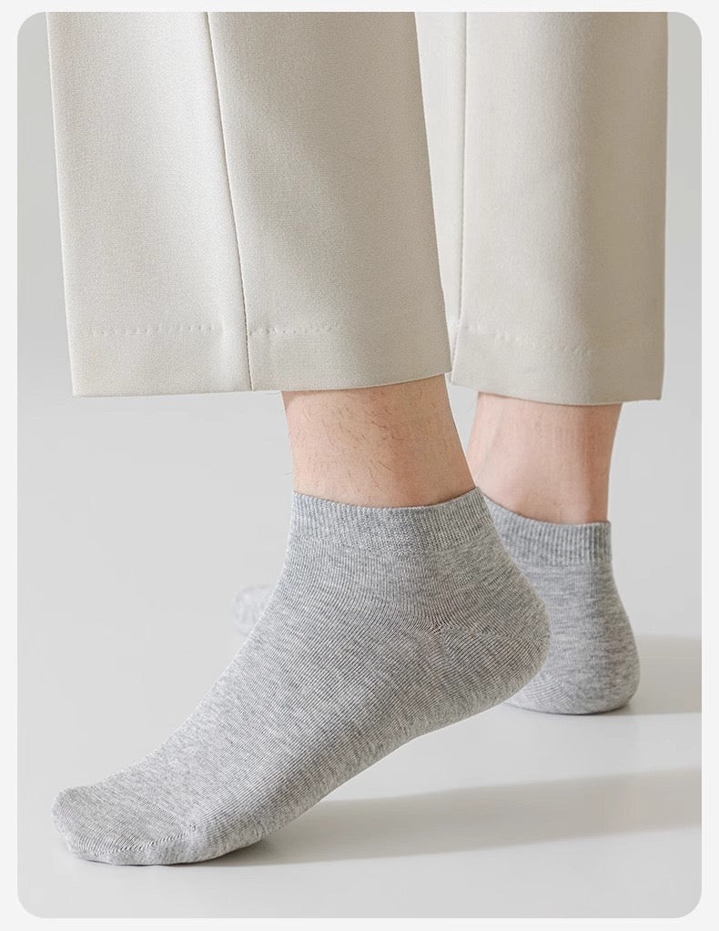 3 Pack Bundle - BASIQ Signature Ankle Socks solids - Antibacterial - Combed Cotton
