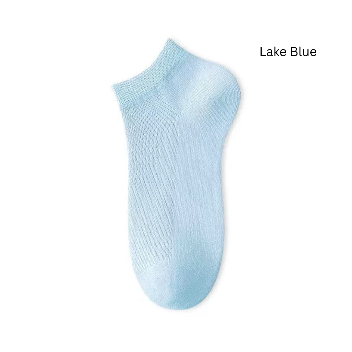 BASIQ Women's AirMesh 95% Combed cotton Ankle solid socks - anti odour, sweat absorbant, seamless, low cut socks