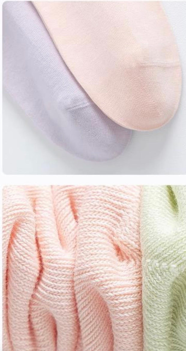 BASIQ Women's Anti-bacterial Combed cotton ankle solid socks - Antibacterial, antiodour, seamless design low cut socks