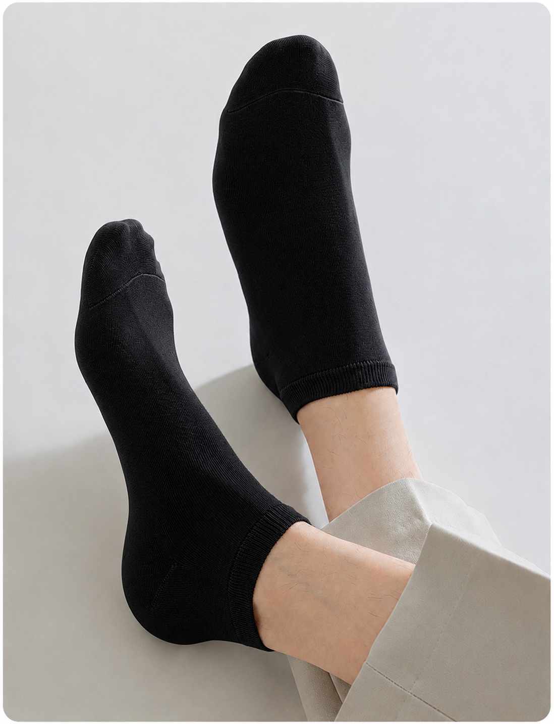BASIQ Signature Men's Ankle Socks - Anti odour - Combed cotton- Sweat absorbing