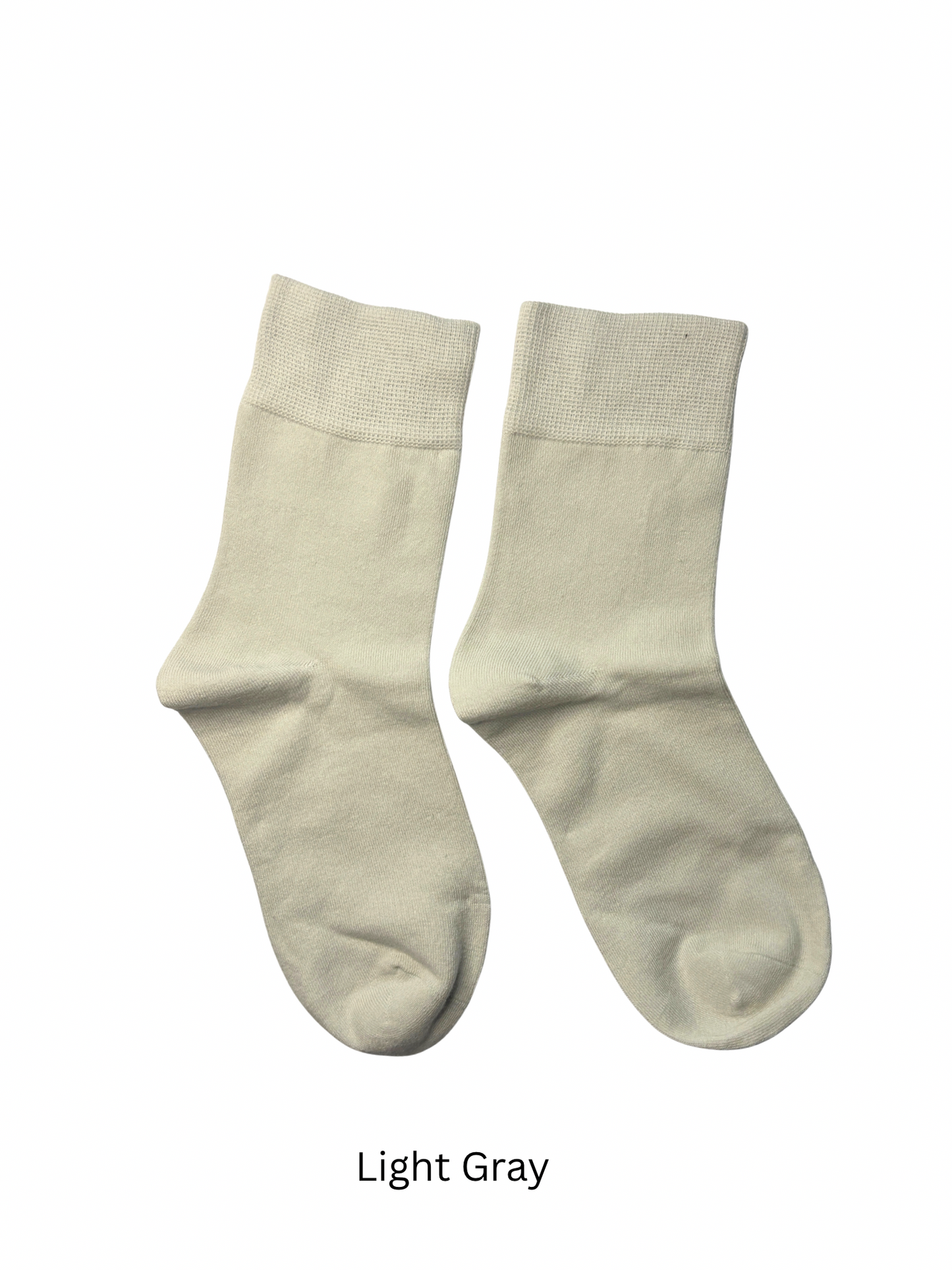 BASIQ Women's Antibacterial Crew Socks - Combed Cotton & Anti Odour Solid Socks