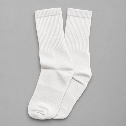 BASIQ Classic ribbed crew socks - for men
