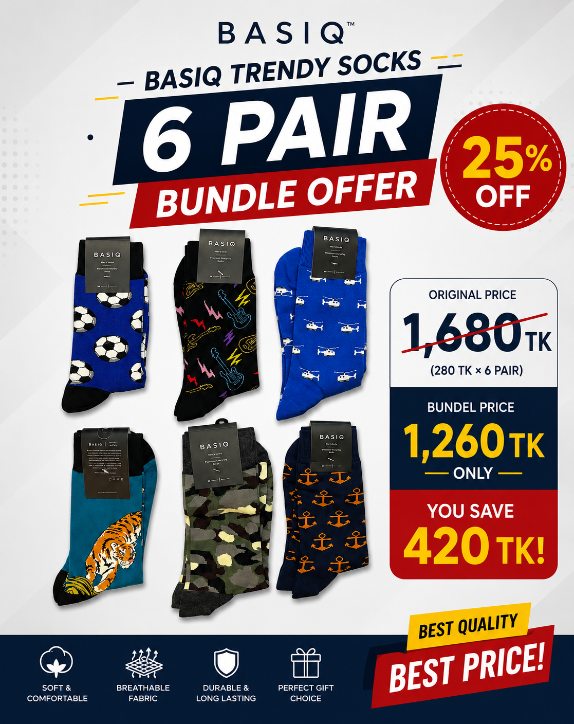 BASIQ TRENDY BUNDLE OF 6