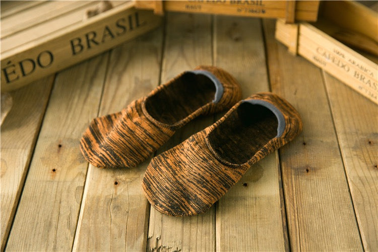 BASIQ Cotton Ethnic Invisible Socks | No-Show, Anti-Slip Silicone Grip, Breathable Unisex Loafer Socks