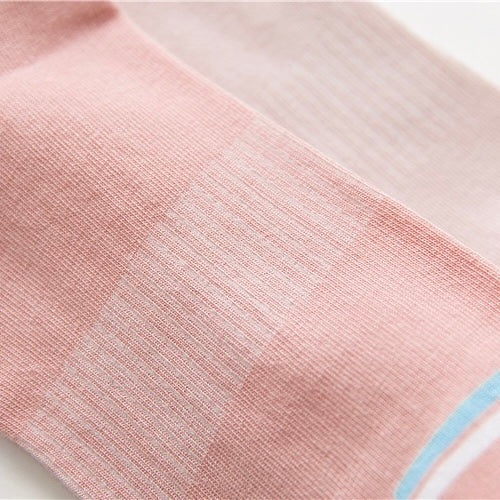 BASIQ Women’s Pastel Stripe Cotton Socks - 5 colors