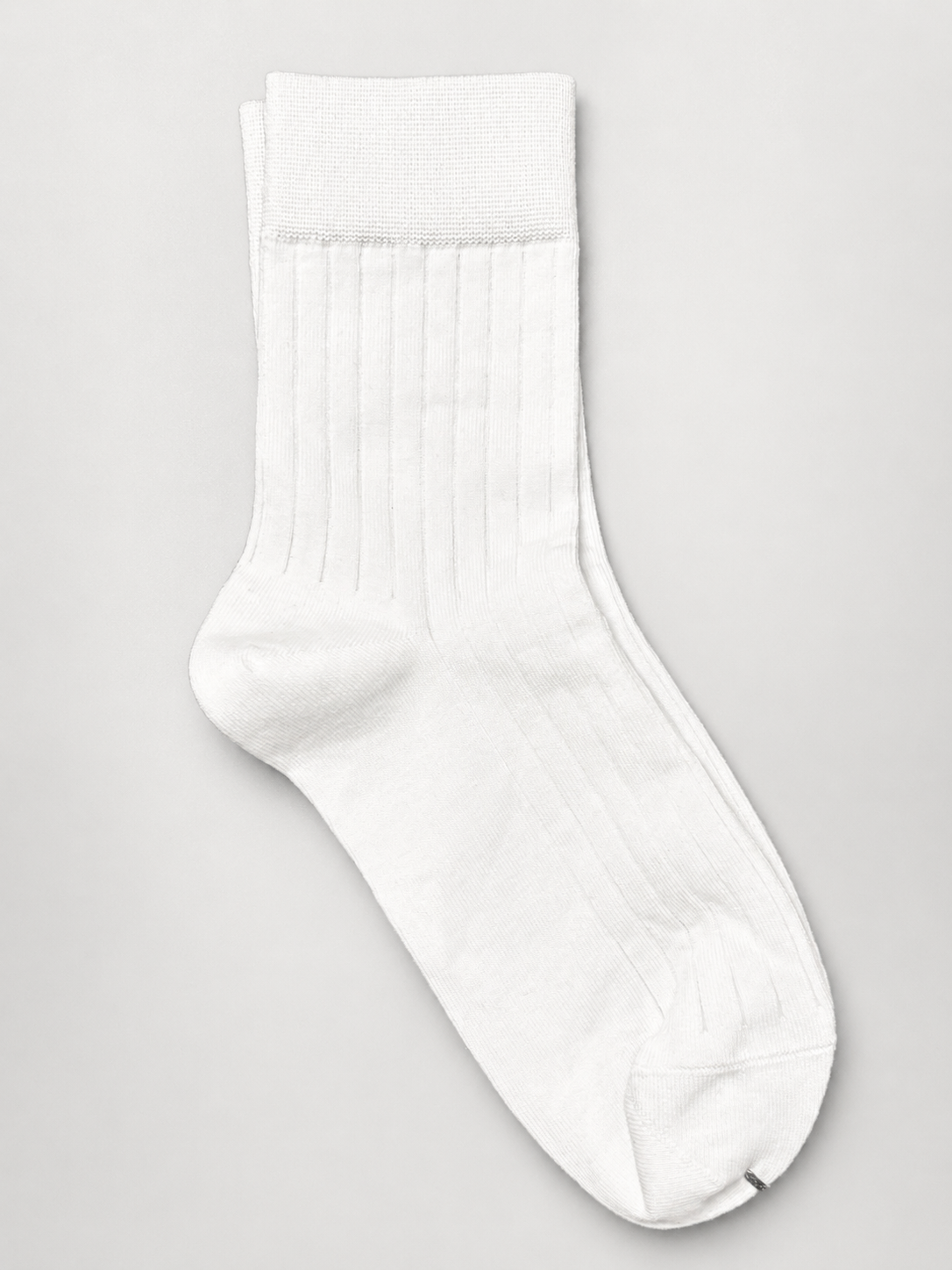 BASIQ Signature Antibacterial Ribbed Crew Socks Solids