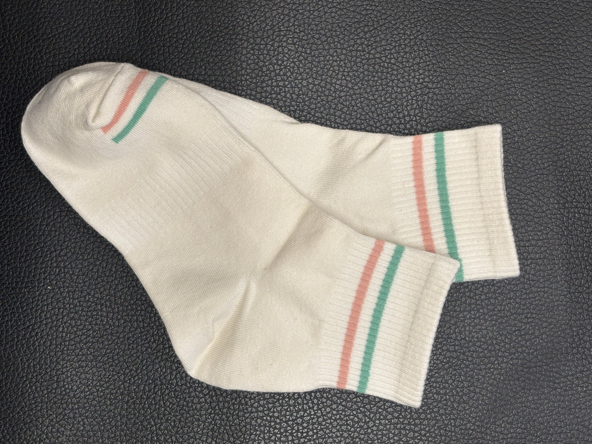 BASIQ Women’s Pastel Stripe Cotton Socks - 5 colors