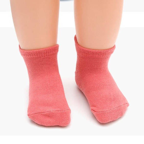BASIQ First Steps Anti-Slip Combed Cotton Baby Socks solid 6 Colors