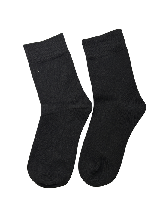 BASIQ Premium Antibacterial & Deodorant plain Cotton Solid Crew Socks