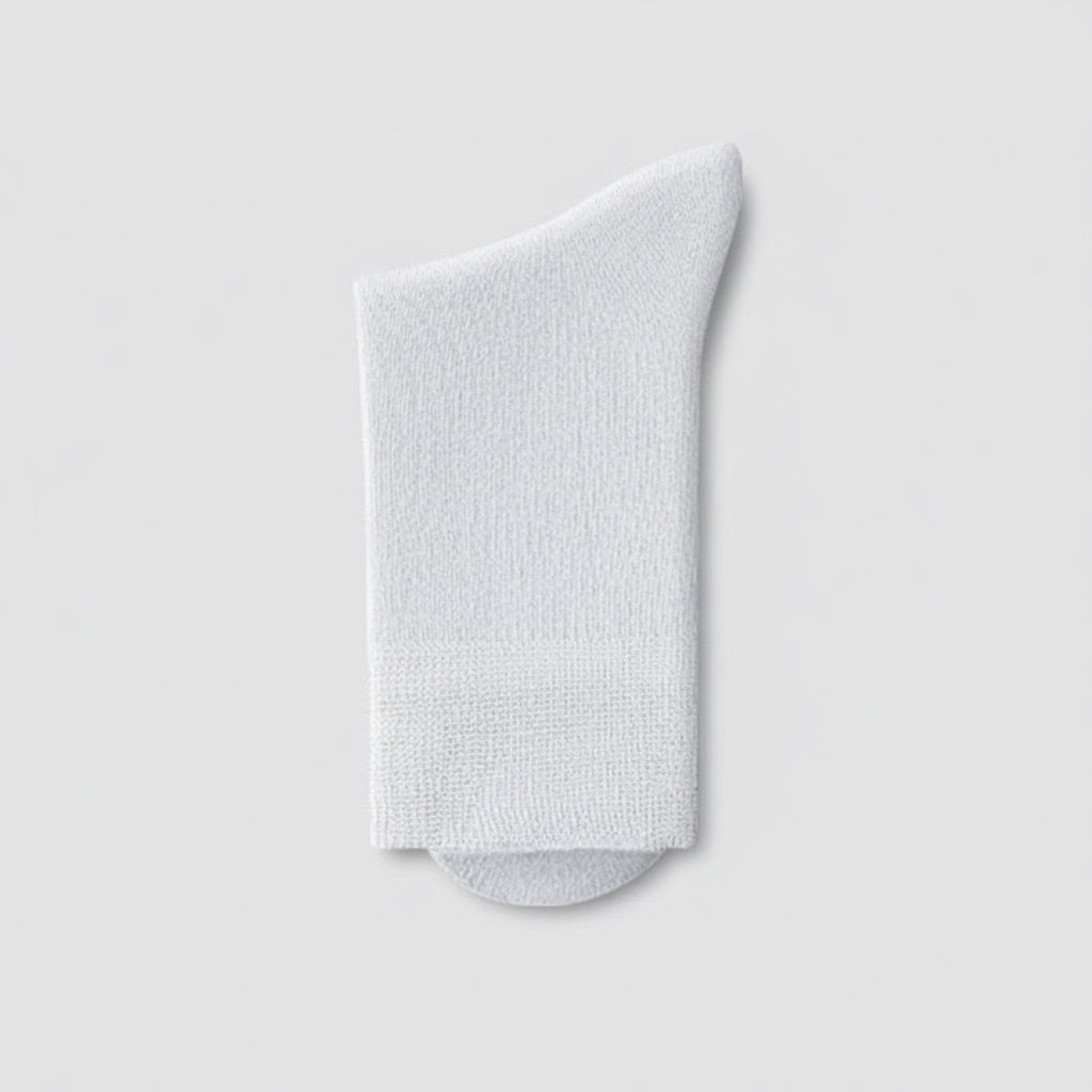 BASIQ Women's Combed Cotton Crew Socks - Ash Gray